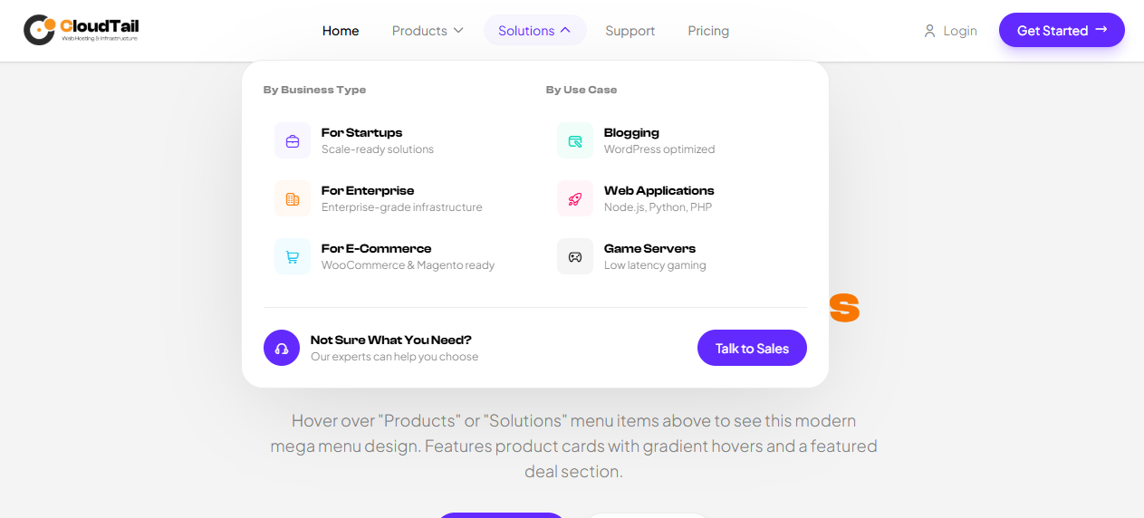 Mega Menu Two Preview